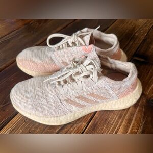 adidas Women's Pureboost Go, size 7, Pink and Cream Athletic Shoes, used